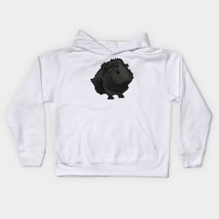 Black Abyssinian Guinea Pig Kids Hoodie